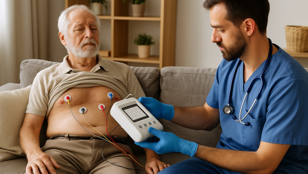 گرفتن نوار قلب (ECG) در منزل؛ پایش دقیق ریتم قلب بدون مراجعه به بیمارستان