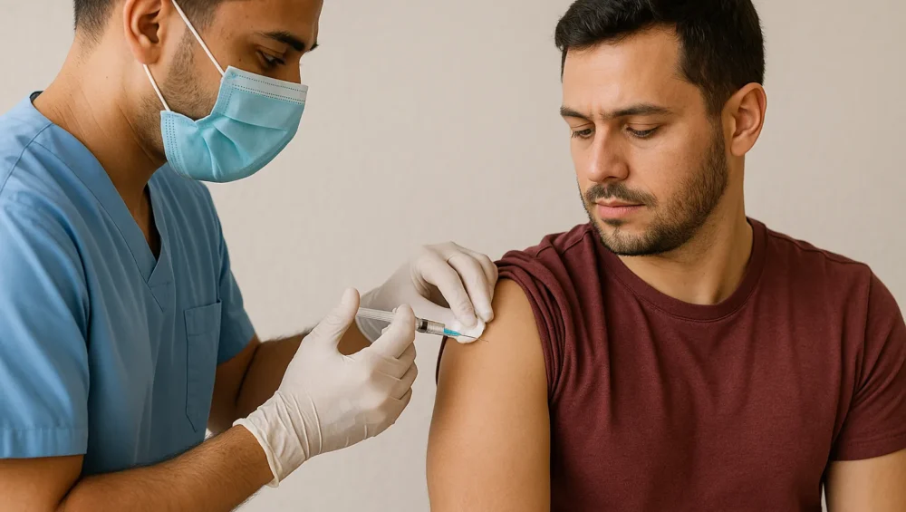 تزریق واکسن آنفلوآنزا در منزل گرگان